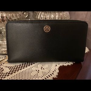 Brand New Black Leather Tory Burch Wallet